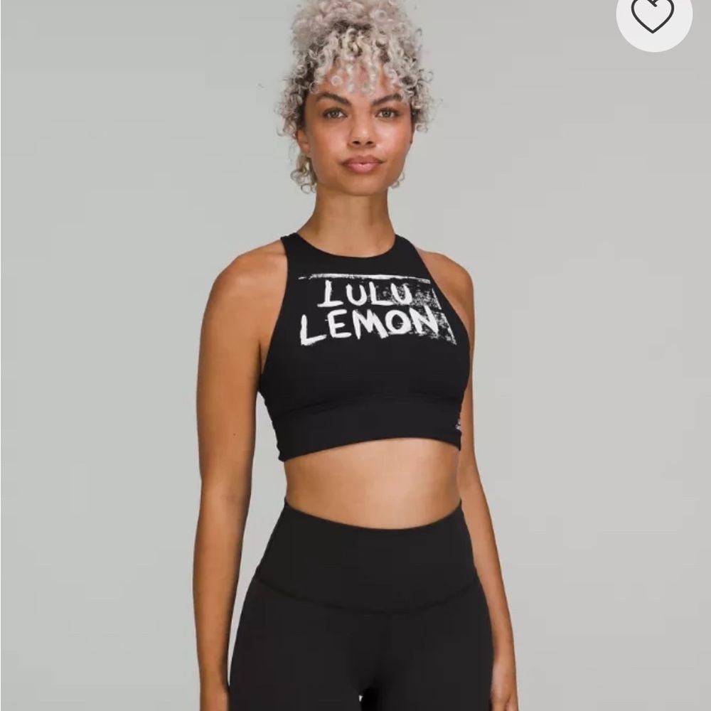 lululemon athletica Black and White Graphic Sports Bra ED CURTIS